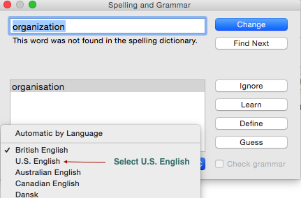 Spell check for mac pages