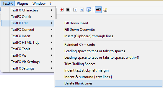 Delete-blank-lines-notepad++