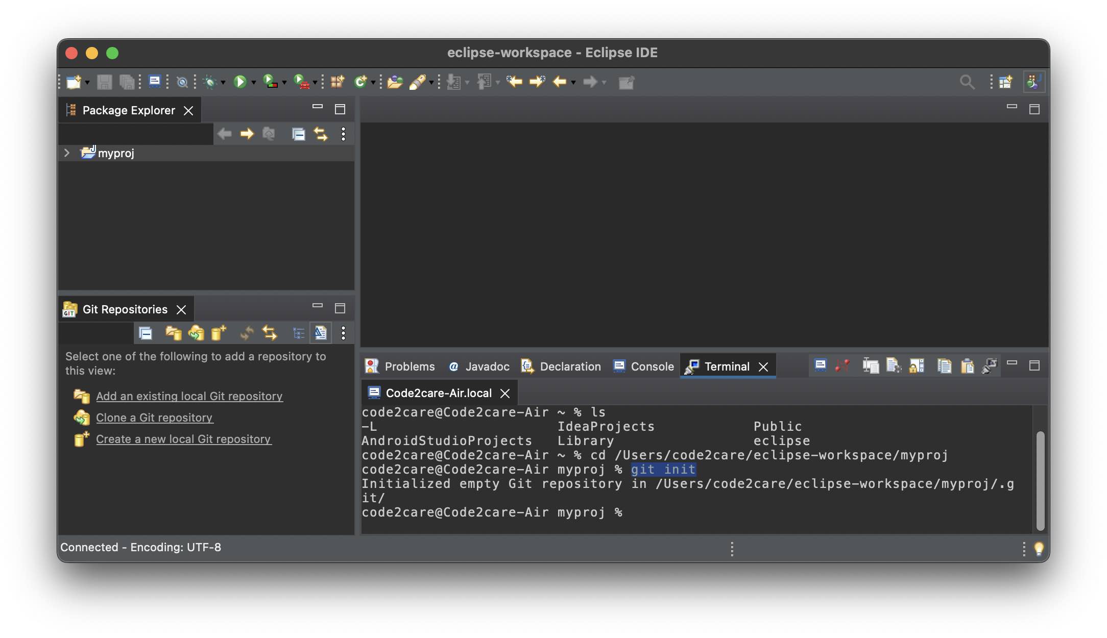 How to create a Git Project in Eclipse (Step-by-step)