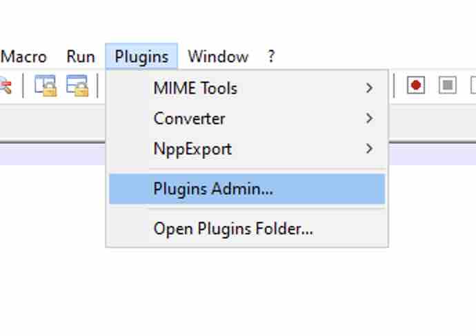 Notepad++ Plugin Admin