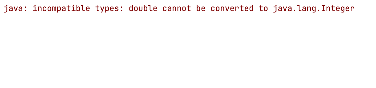 [fix] java: incompatible types: double cannot be converted to java.lang ...