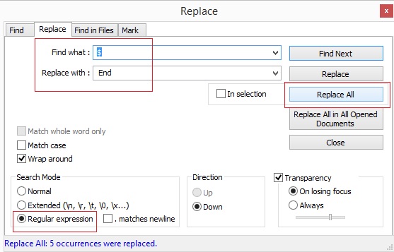 Find and Replace notpad++ to insert text at end.jpg
