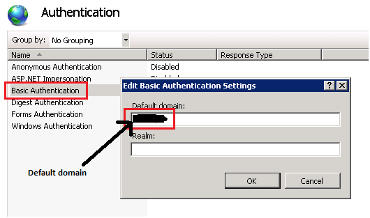 Edit Basic Authentication Settings