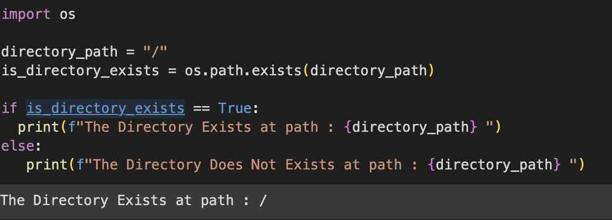 30: How to Check if a Directory Exists or Not in Python Program | Code2care