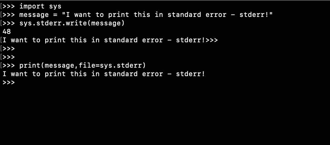 How to Print to stderr in Python | Code2care