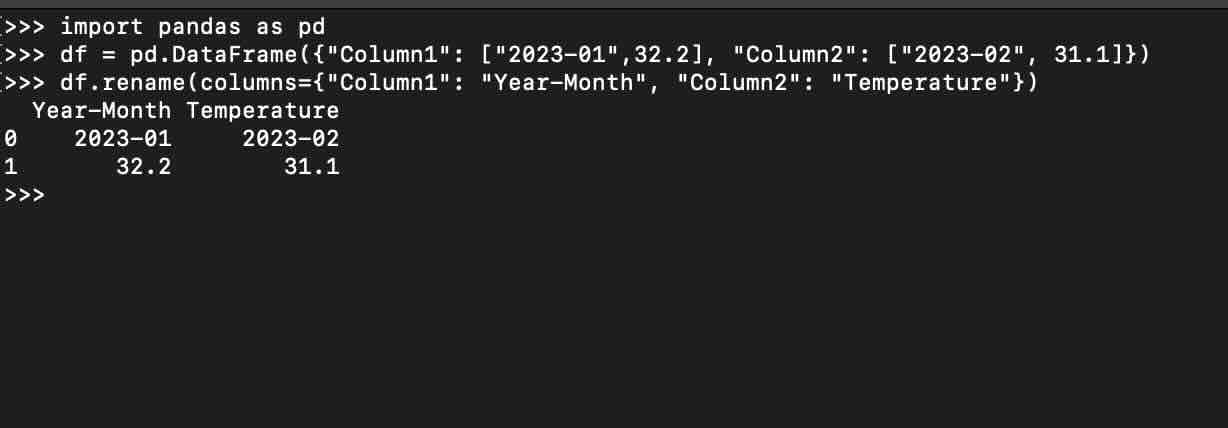 How to rename a Pandas DataFrame Column Names | Code2care