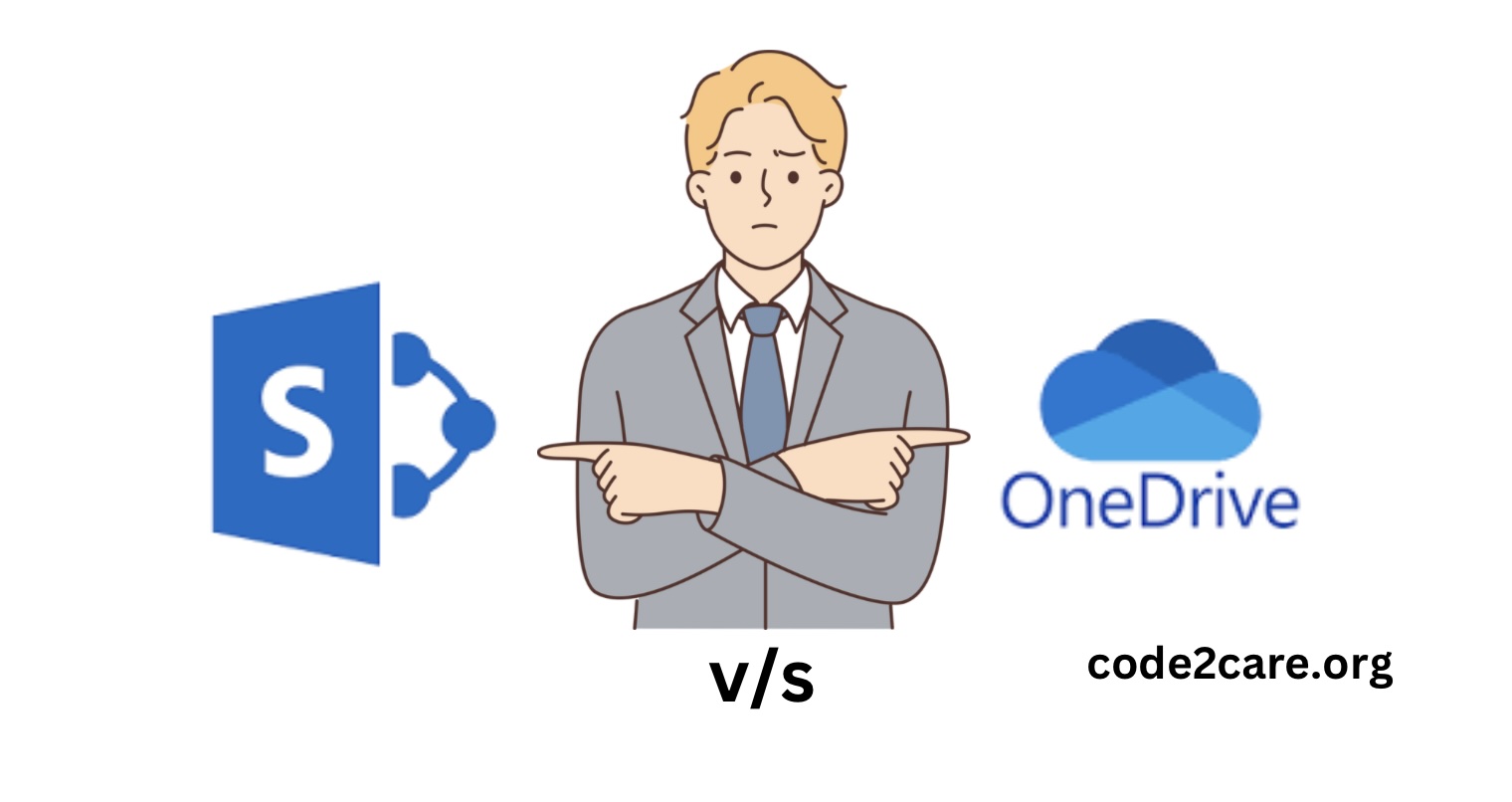 What is the Difference Between Microsoft SharePoint vs OneDrive | Code2care