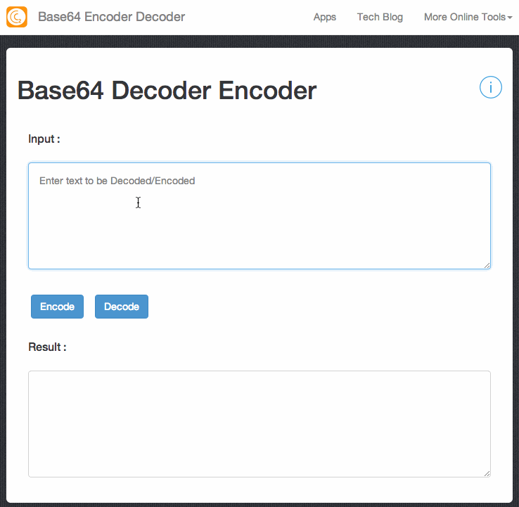 Demo : How to use Base64 Decoder/Encoder Tool